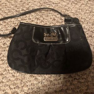 Black Coach Wristlet